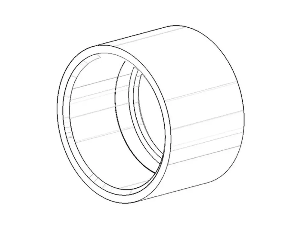 DORNBRACHT Befestigung für Seitenbrause ERSATZTEILE 092330026 D. 34 x 22 mm Platin, 092330026-08 Galeriebild 1